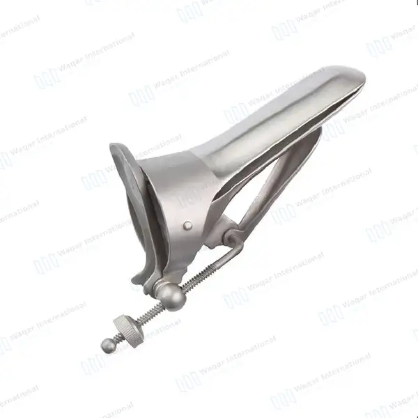 Cusco Vaginal Speculum with Side Screw – Medium - surgical instruments manufactured by Waqar International, Sialkot - view 5