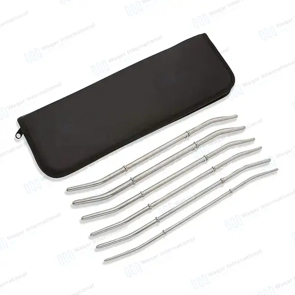 6 Pcs Hank Uterine Dilator Set 11″ Curved Double Ended - surgical instruments manufactured by Waqar International, Sialkot - view 2