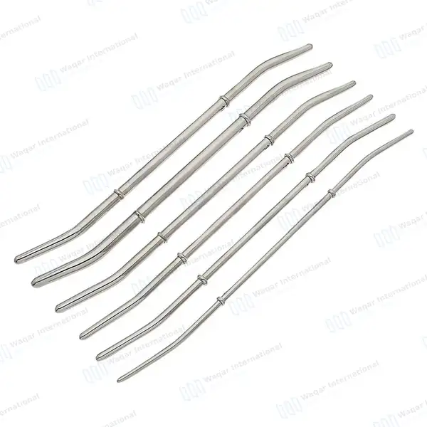 6 Pcs Hank Uterine Dilator Set 11″ Curved Double Ended - surgical instruments manufactured by Waqar International, Sialkot - view 6
