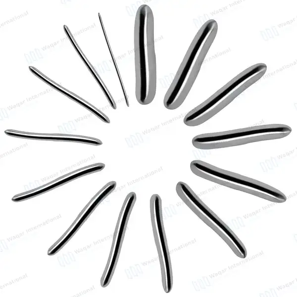 14 Pcs Hegar Uterine Dilators Set 3mm-30mm Double Ended - surgical instruments manufactured by Waqar International, Sialkot - view 2