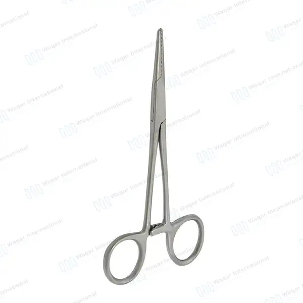 Crile Forceps 5.5″ (14cm) Straight Serrated Jaws - surgical instruments manufactured by Waqar International, Sialkot - view 2