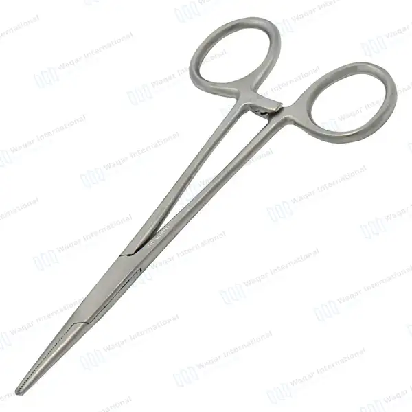 Crile Forceps 5.5″ (14cm) Straight Serrated Jaws - surgical instruments manufactured by Waqar International, Sialkot - view 5