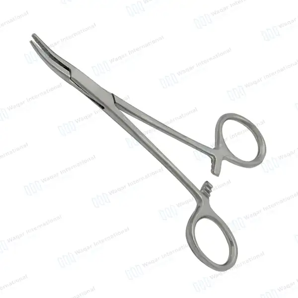 Dog Hemostat Ear Hair Puller 5″ Curved - veterinary instruments manufactured by Waqar International, Sialkot - view 2