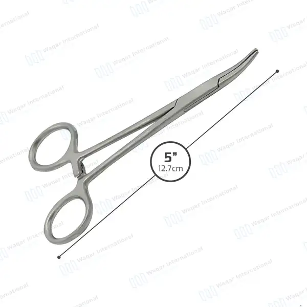 Dog Hemostat Ear Hair Puller 5″ Curved - veterinary instruments manufactured by Waqar International, Sialkot - view 3