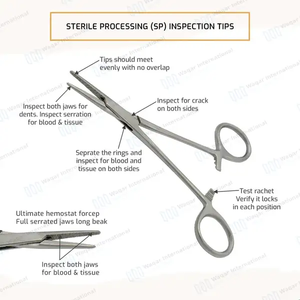 Halsted Mosquito Forceps 5″ Curved - surgical instruments manufactured by Waqar International, Sialkot - view 8