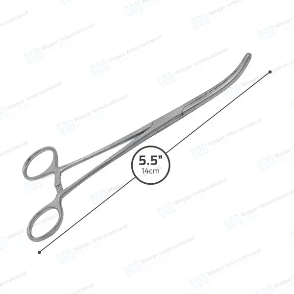 Rochester Pean Forceps 14cm Curved - surgical instruments manufactured by Waqar International, Sialkot - view 3