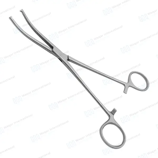 2 Rochester Ochsner Forceps 5.5″ Straight & Curved 1×2 Teeth Serrated Jaws - surgical instruments manufactured by Waqar International, Sialkot - view 7