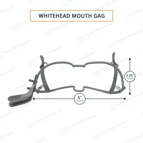 Whitehead Mouth Gag 6″ Oral Dental Instrument - surgical instruments manufactured by Waqar International, Sialkot - view 3