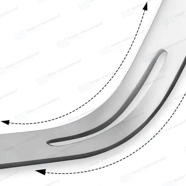 Wieder Tongue Depressor Small Blade 28mm Wide Serraed - surgical instruments manufactured by Waqar International, Sialkot - view 5