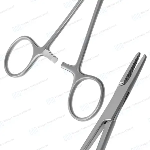 5 Pcs Crile Wood Needle Holder 6″ Set - surgical instruments manufactured by Waqar International, Sialkot - view 7
