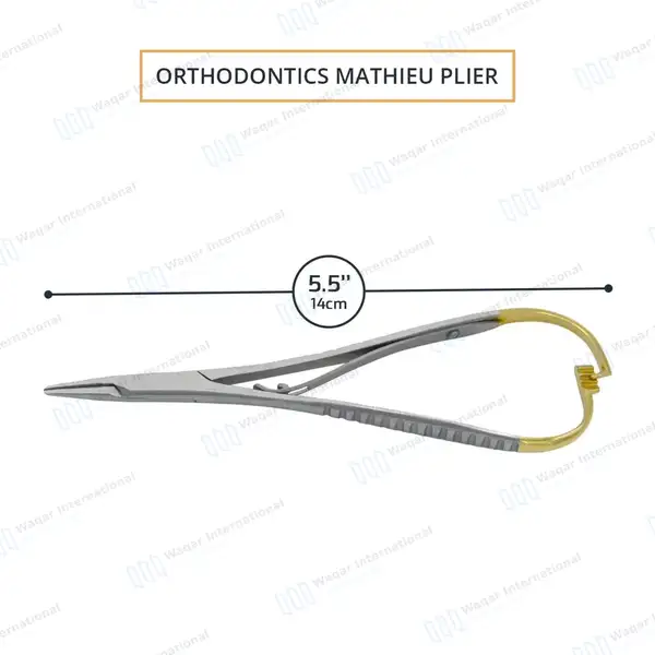 2 TC Mathieu Needle Holder 5.5″ (14cm) - surgical instruments manufactured by Waqar International, Sialkot - view 3