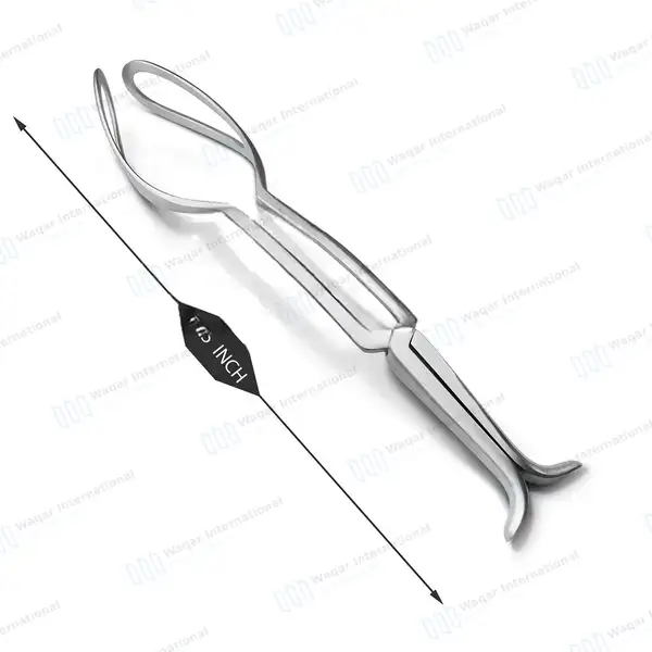 Piper Obstetrical Forceps 17 1/2″ (44.5cm) - surgical instruments manufactured by Waqar International, Sialkot - view 2