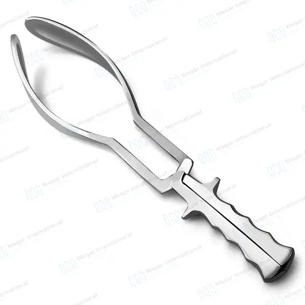 Simpson-Luikart Obstetrical Forceps 14″ Solid Blade - surgical instruments manufactured by Waqar International, Sialkot - view 2