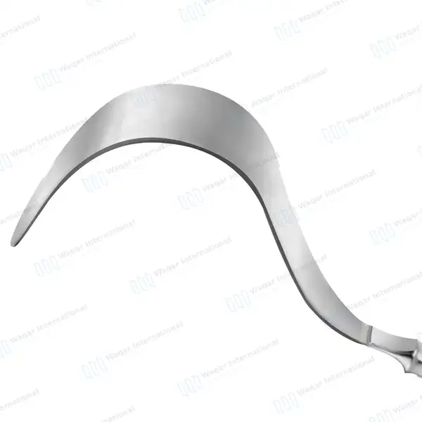 Deaver Grip Retractor 3″ x 12″ Curved Blade - surgical instruments manufactured by Waqar International, Sialkot - view 3