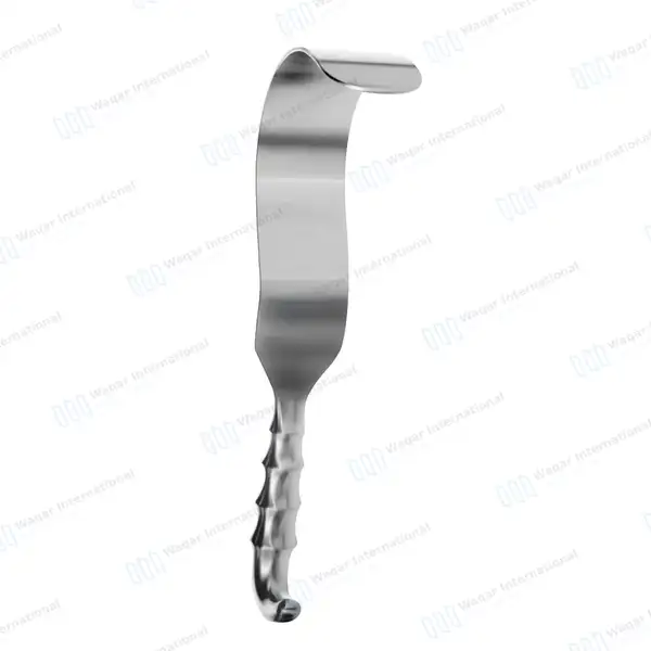 Deaver Grip Retractor 3″ x 12″ Curved Blade - surgical instruments manufactured by Waqar International, Sialkot - view 8