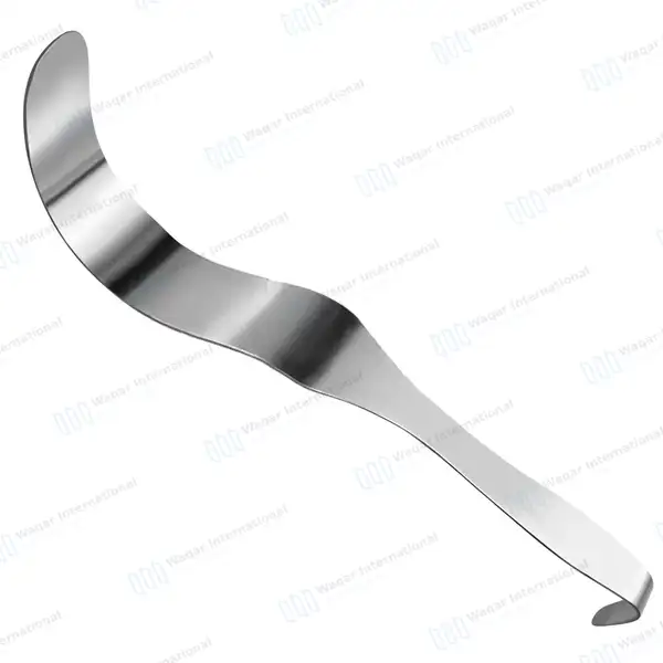 Deaver Retractor 1″ X 12″ (25X300mm) Solid Handle - surgical instruments manufactured by Waqar International, Sialkot - view 2