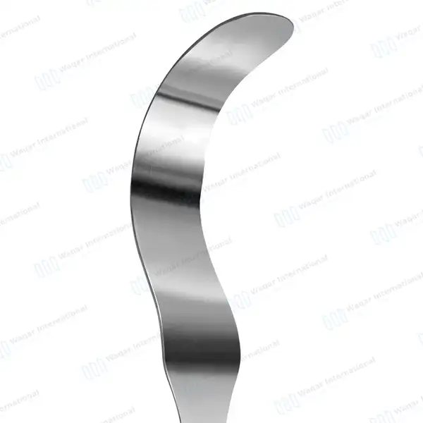 Deaver Retractor 1″ X 12″ (25X300mm) Solid Handle - surgical instruments manufactured by Waqar International, Sialkot - view 4