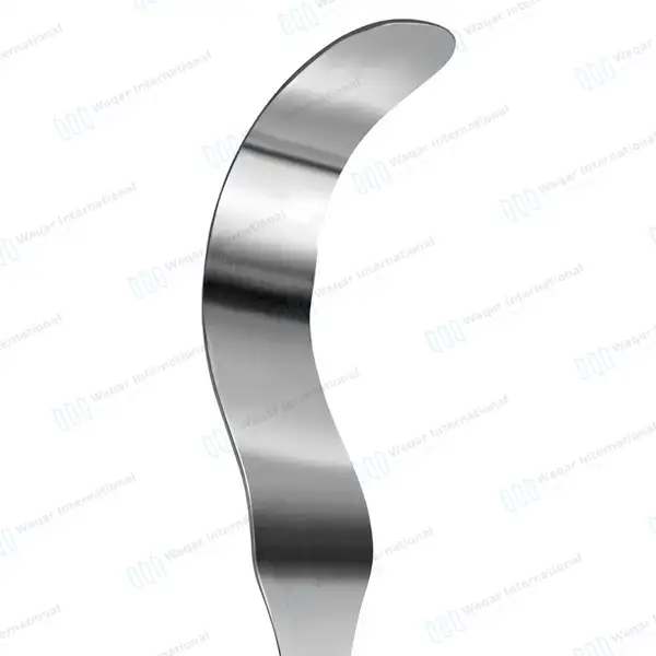 Deaver Retractor 1″ X 13″ (25 X 330mm) with Solid Handle - surgical instruments manufactured by Waqar International, Sialkot - view 3