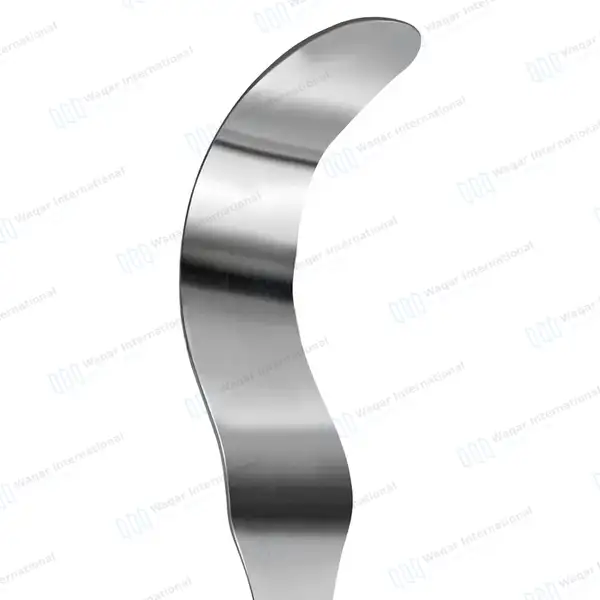 Deaver Retractor 1″ X 9″ (25 X 230mm) Solid Handle - surgical instruments manufactured by Waqar International, Sialkot - view 3