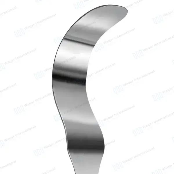 Deaver Retractor 2″ X 12″ (50 X 300mm) with Solid Handle - surgical instruments manufactured by Waqar International, Sialkot - view 4