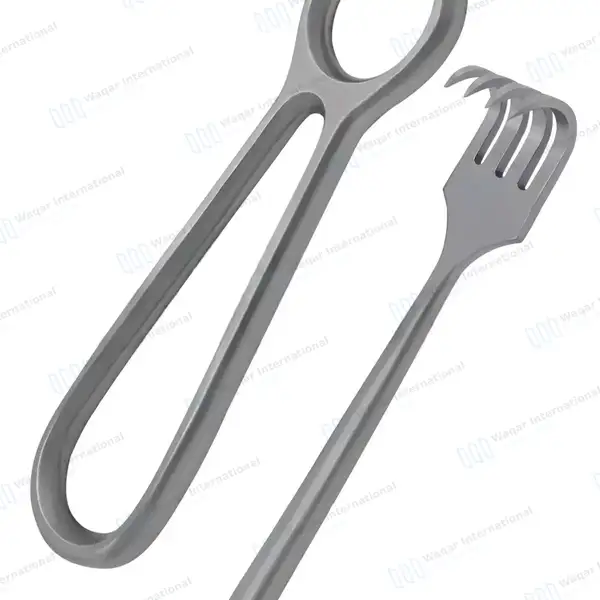 5 Volkmann Sharp Retractors 8.5″ (21.6cm) with Ring Handle - surgical instruments manufactured by Waqar International, Sialkot - view 7