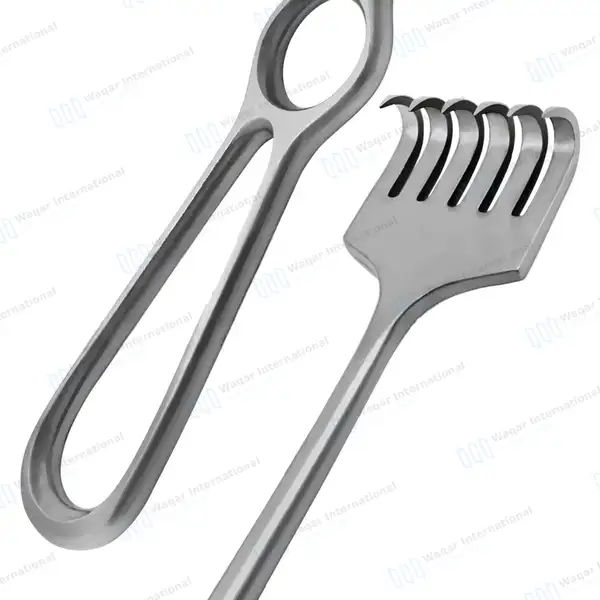 5 Volkmann Sharp Retractors 8.5″ (21.6cm) with Ring Handle - surgical instruments manufactured by Waqar International, Sialkot - view 8