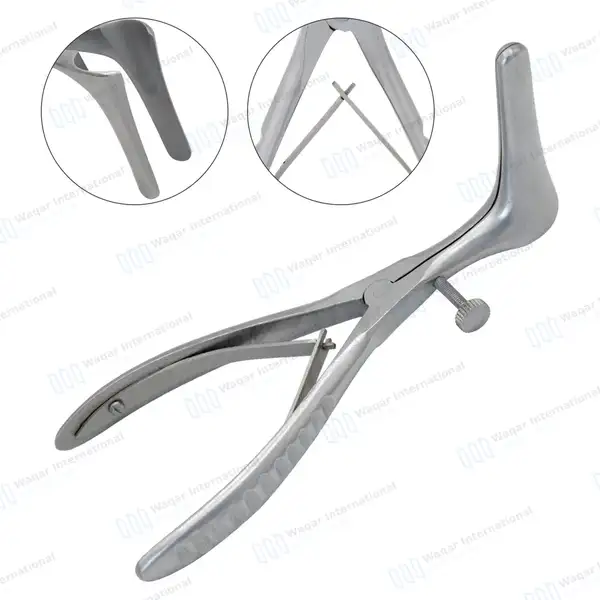 2 Cottle Septum Nasal Speculum Set 6″ Blade 2″ (50mm) Medium - surgical instruments manufactured by Waqar International, Sialkot - view 2
