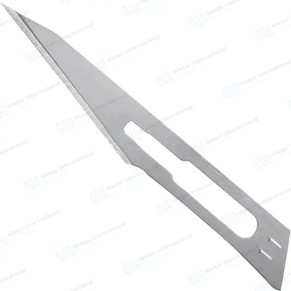 100 Pcs Scalpel Blades #11 for Handle No. 3 - surgical instruments manufactured by Waqar International, Sialkot - view 2