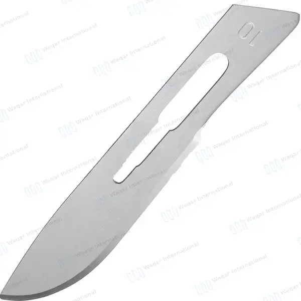 Pack of 10 Scalpel Blades No. 10 with Black Scalpel Handle #3 - surgical instruments manufactured by Waqar International, Sialkot - view 3