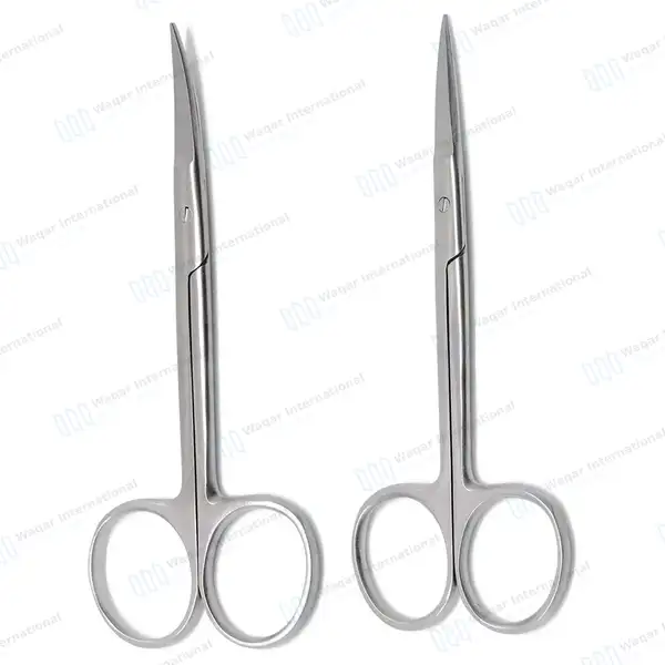 12 Assorted Iris Scissors 4.5″ Straight/Curved Surgical Dental - surgical instruments manufactured by Waqar International, Sialkot - view 2