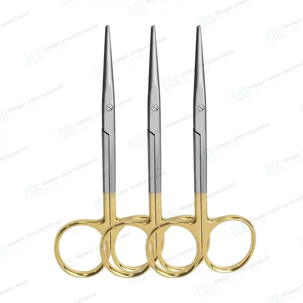 3 Pcs TC Metzenbaum Scissors 6″ Straight Surgical Dental - surgical instruments manufactured by Waqar International, Sialkot - view 2