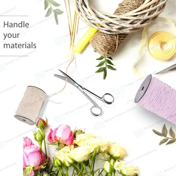 3 Operating Scissors 4.5″+5.5″+6.5″ Curved Sharp Blunt - surgical instruments manufactured by Waqar International, Sialkot - view 3