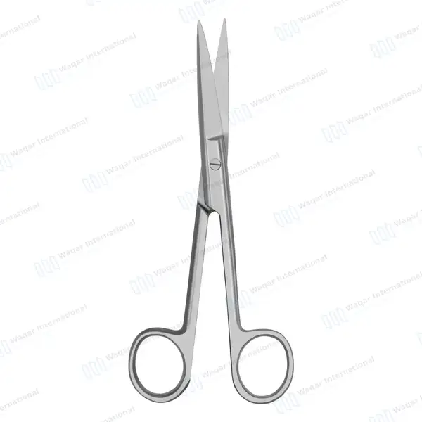 Operating Scissors 5.5″ Straight Sharp/Sharp Round Pattern - surgical instruments manufactured by Waqar International, Sialkot - view 5