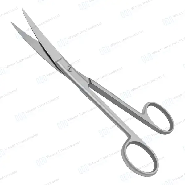 Operating Scissors 5.5″ Curved Sharp/Sharp Round Pattern - surgical instruments manufactured by Waqar International, Sialkot - view 7
