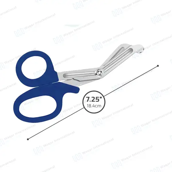 Navy Blue EMT Utility 7.25″ Paramedic Bandage Shears Scissors EMS - surgical instruments manufactured by Waqar International, Sialkot - view 2