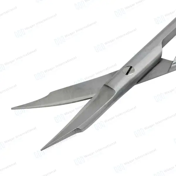 Goldman Fox TC Scissors 5″ (12.7cm) Curved - surgical instruments manufactured by Waqar International, Sialkot - view 5