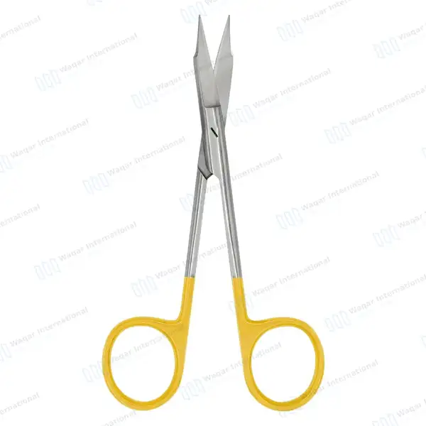 Goldman Fox TC Scissors 5″ (12.7cm) Curved - surgical instruments manufactured by Waqar International, Sialkot - view 7