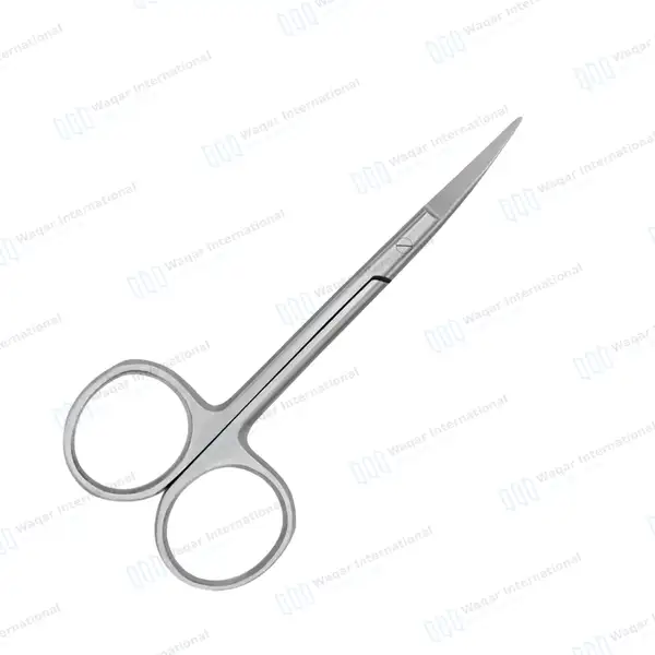 Iris Scissors Curved 3.5″ Round Pattern - surgical instruments manufactured by Waqar International, Sialkot - view 7