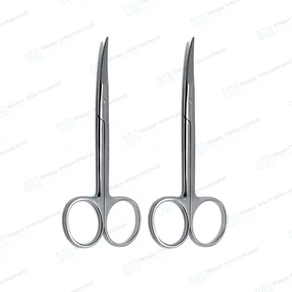 2 Iris Scissors 3.5″ Curved Surgical Dental - surgical instruments manufactured by Waqar International, Sialkot - view 2