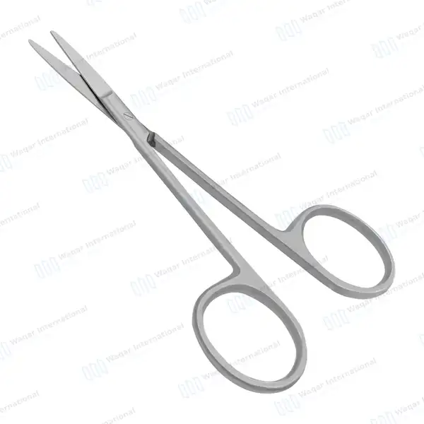 Iris Scissors Straight 3.5″ Round Pattern - surgical instruments manufactured by Waqar International, Sialkot - view 5