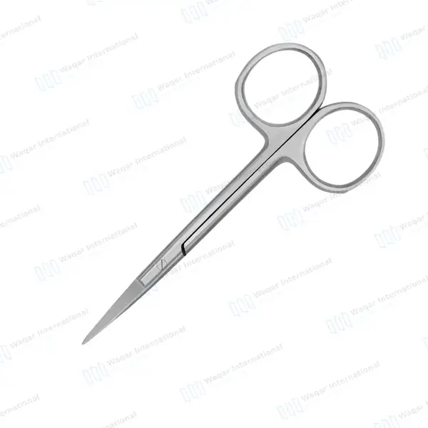 Iris Scissors Straight 3.5″ Round Pattern - surgical instruments manufactured by Waqar International, Sialkot - view 6