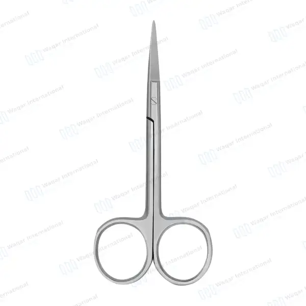 Iris Scissors Straight 3.5″ Round Pattern - surgical instruments manufactured by Waqar International, Sialkot - view 7
