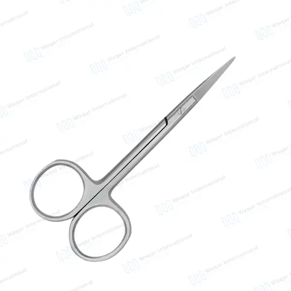 Iris Scissors Straight 3.5″ Round Pattern - surgical instruments manufactured by Waqar International, Sialkot - view 8