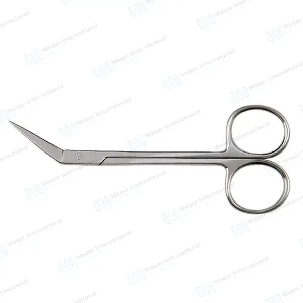 Iris Scissors 4.5″ Angled - surgical instruments manufactured by Waqar International, Sialkot - view 4
