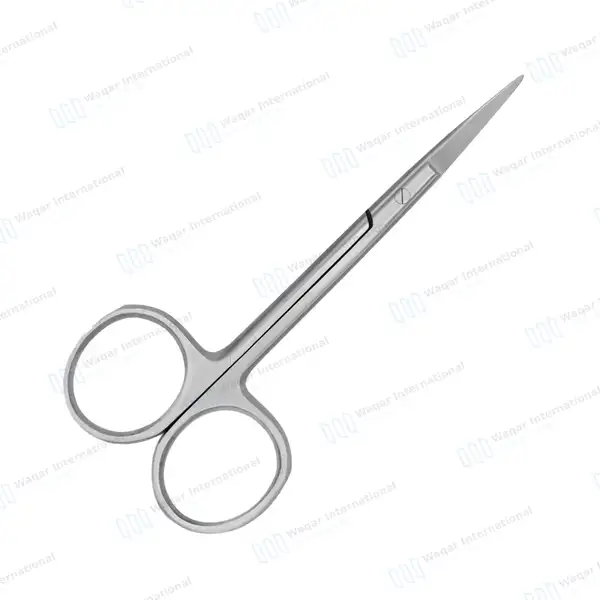 Iris Scissors 4.5″ Straight Round Pattern - surgical instruments manufactured by Waqar International, Sialkot - view 6