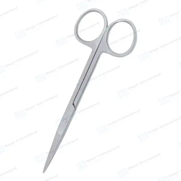 5 Iris Scissors 4.5″ Straight - surgical instruments manufactured by Waqar International, Sialkot - view 5