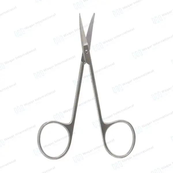 Iris Scissors 4.5″ Curved Delicate - surgical instruments manufactured by Waqar International, Sialkot - view 2