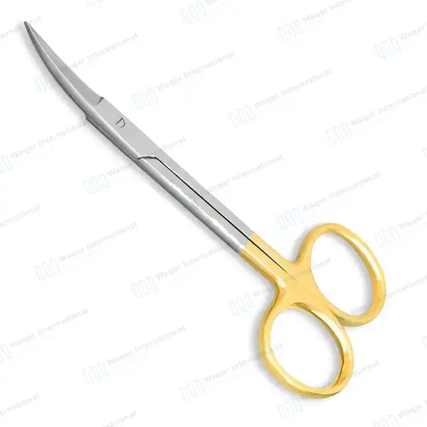 TC Iris Scissors 4.5″ Curved - surgical instruments manufactured by Waqar International, Sialkot - view 2