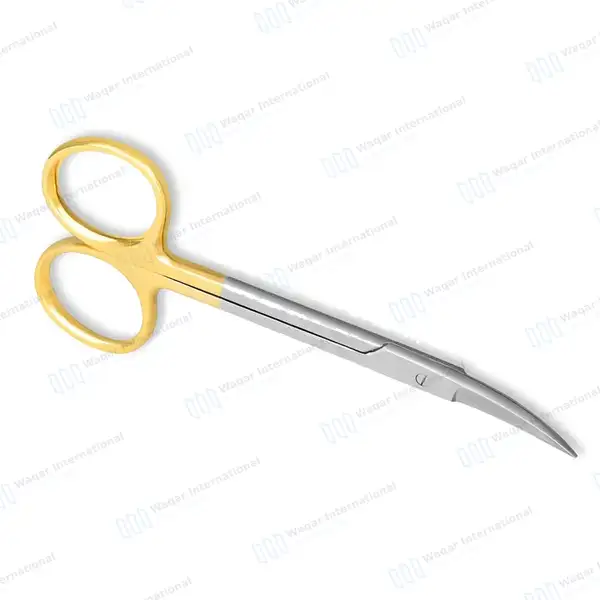 TC Iris Scissors 4.5″ Curved - surgical instruments manufactured by Waqar International, Sialkot - view 4