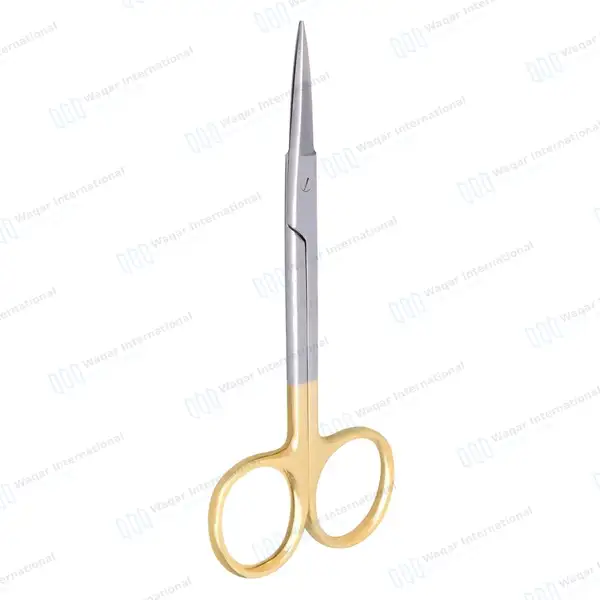 TC Iris Scissor 4.5″ Straight - surgical instruments manufactured by Waqar International, Sialkot - view 4